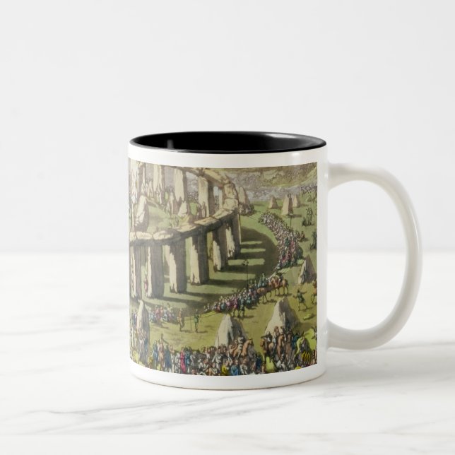 Stonehenge, or a Circular Temple of the Druids, pl Two-Tone Coffee Mug (Right)