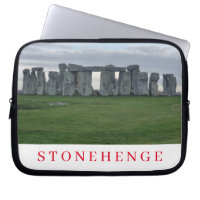 Stonehenge panoramic view laptop case
