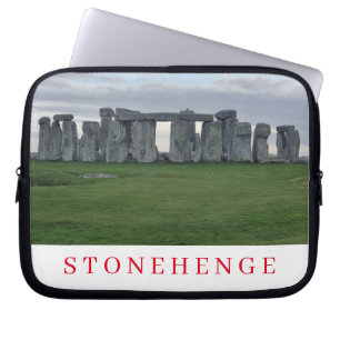 Stonehenge panoramic view laptop case