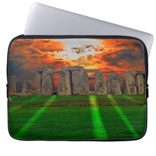 Stonehenge Standing Stones at Sunset Laptop Sleeve