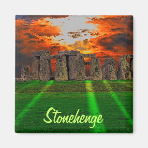 Stonehenge Standing Stones at Sunset Magnet