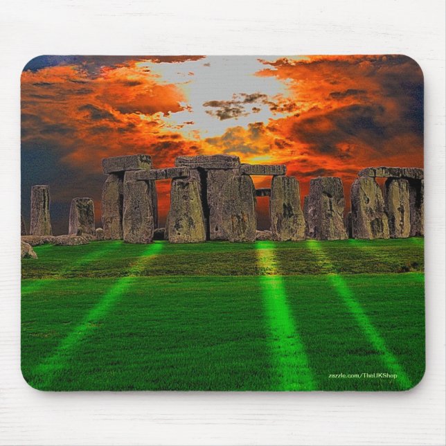 Stonehenge Standing Stones at Sunset Mouse Pad (Front)