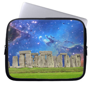 Stonehenge & Stars Ancient Historic Site of Power Laptop Sleeve