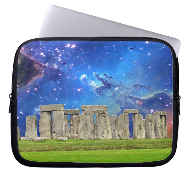 Stonehenge & Stars Ancient Historic Site of Power Laptop Sleeve (Front)