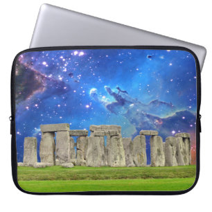 Stonehenge & Stars Ancient Historic Site of Power Laptop Sleeve