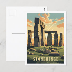 Stonehenge United Kingdom Famous Travel Place Postcard