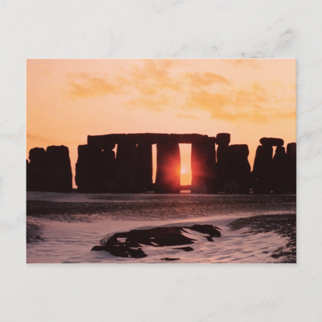 Stonehenge, Winter Solstice Postcard (Front)
