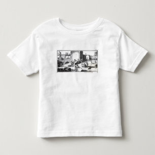 Stonemasons at work, engraved by Lucotte Toddler T-Shirt