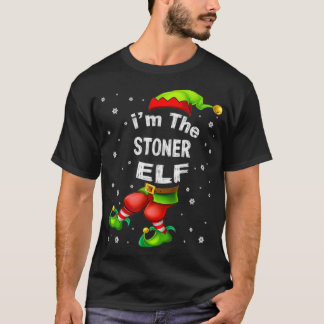 Stoner Elf Matching Family Group Christmas Pajama T-Shirt