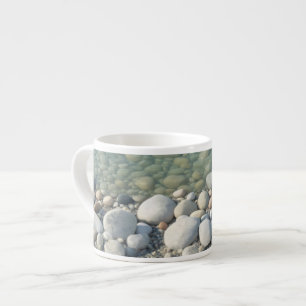 Stones Beach Beautiful Nature Sea Pebbles Shore Espresso Cup