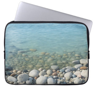 Stones Beach Beautiful Nature Sea Pebbles Shore Laptop Sleeve