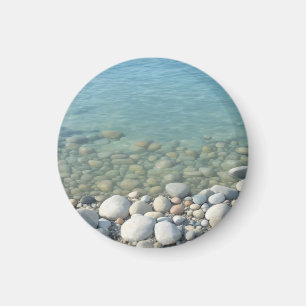 Stones Beach Beautiful Nature Sea Pebbles Shore Magnet