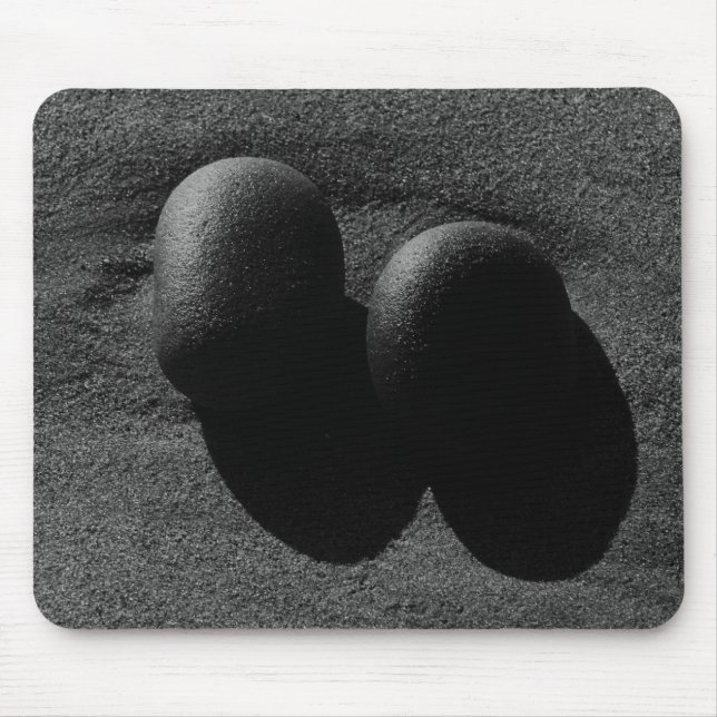Stones Cool Black & White Photograph Mouse Pad (Front)