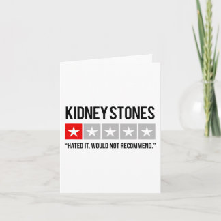Stones Hated It Fighting Kidney Disease Awareness  Card