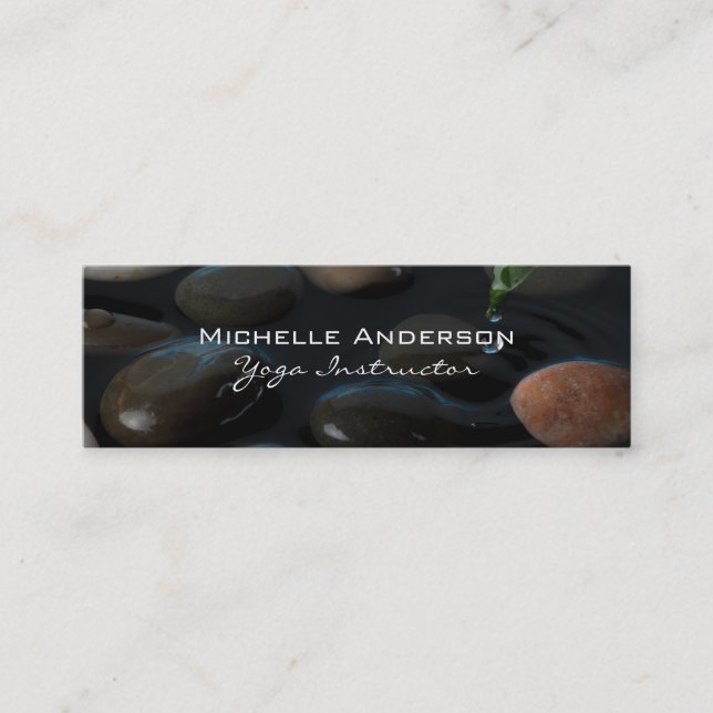 Stones in Pond Mini Business Card (Front)