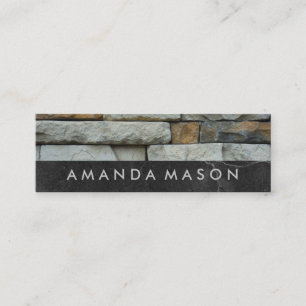 Stones   Interior Design   Real Estate Agent Mini Business Card