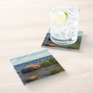 Stones of Vormsi Glass Coaster