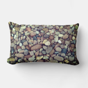 Stones Pebbles Photo Lumbar Pillow