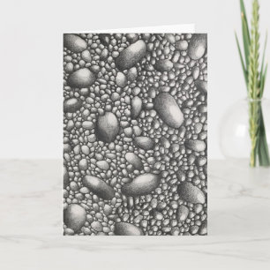 Stones Pencil Drawing Original Art Greeting Card