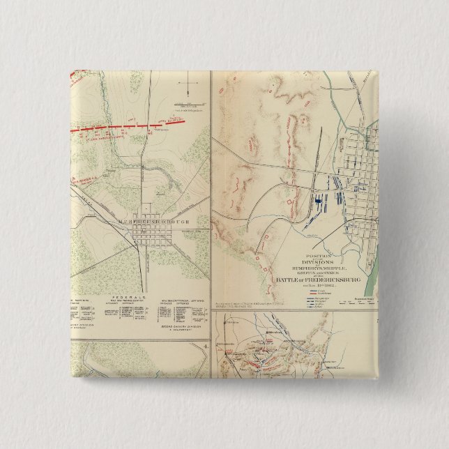 Stone's River before Murfreesborough 15 Cm Square Badge (Front)
