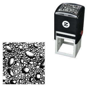 Stones Rocks Shaded Drawing Self-inking Stamp