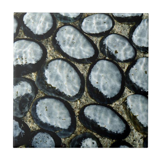 Stones under Water Ceramic Tile (Front)