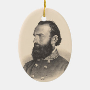 Stonewall Jackson Ceramic Ornament