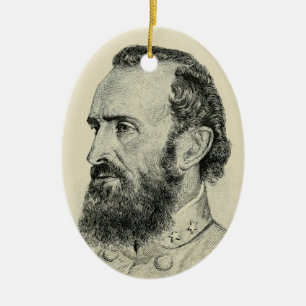 Stonewall Jackson Ceramic Ornament