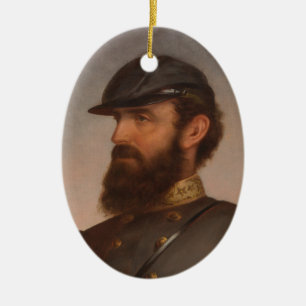 Stonewall Jackson Ceramic Ornament