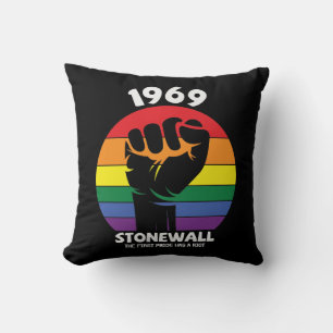 Stonewall Riot Remembrance Gay Pride  Cushion