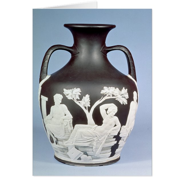 Stoneware, copy of the Portland Vase (Front)
