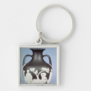 Stoneware, copy of the Portland Vase Key Ring
