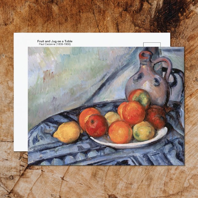 Stoneware Jug Fruit Paul Cezanne Postcard (Creator Uploaded)