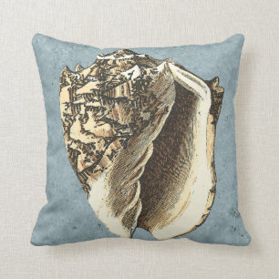 Stonewashed Conch Shell Cushion