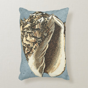 Stonewashed Conch Shell Decorative Cushion