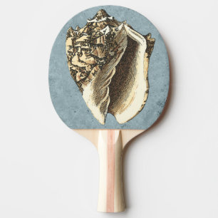Stonewashed Conch Shell Ping Pong Paddle