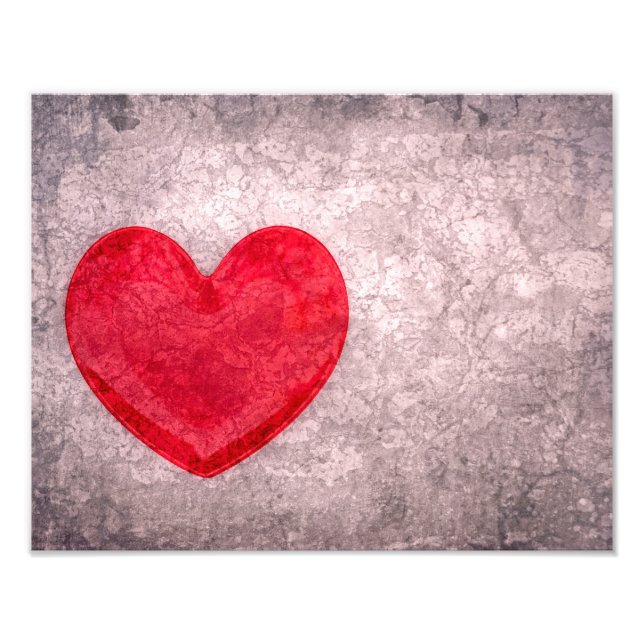 Stonewashed Heart Photo Print (Front)