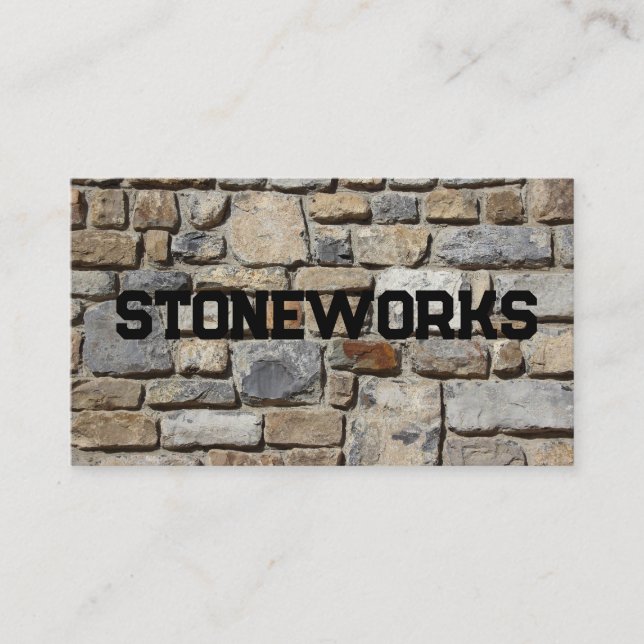 STONEWORKS BUSINESS CARD (Front)