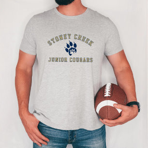 Stoney Creek Junior Cougars Athletic Grey Tri-Blend Shirt