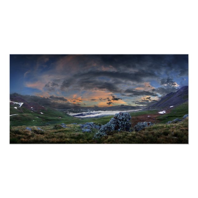 Stoney Pass Sunset - Colorado Trail Poster (Front)