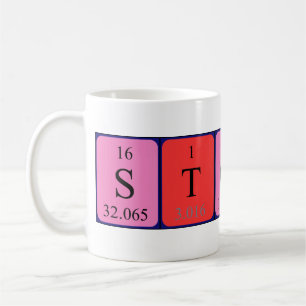 Stoney periodic table name mug