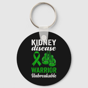 Stong kidney disease warrior unbreakable awareness key ring