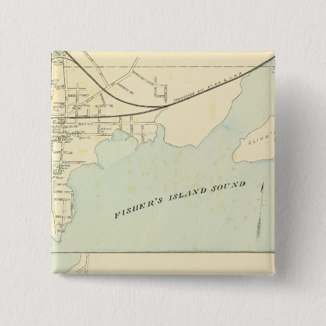 Stonington, Groton 15 Cm Square Badge (Front)