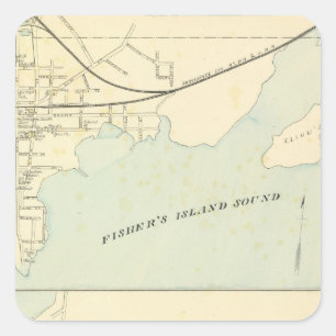 Stonington, Groton Square Sticker