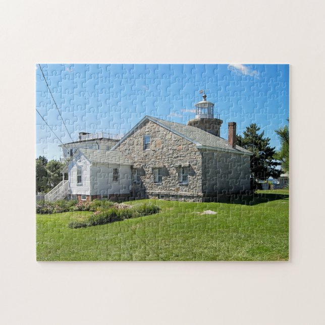 Stonington Harbour Lighthouse, CT Jigsaw Puzzle (Horizontal)