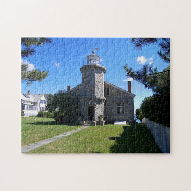 Stonington Harbour Lighthouse, CT Jigsaw Puzzle (Horizontal)