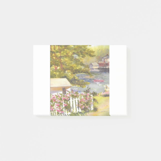 stonington harbour view post-it notes (Front)