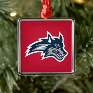 Stony Brook University   Seawolves Metal Ornament