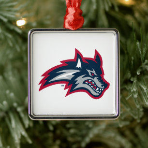 Stony Brook University   Seawolves Metal Ornament
