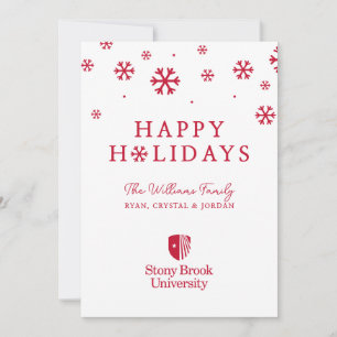 Stony Brook University   Wordmark Holiday Card